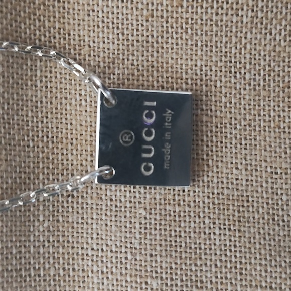 GUCCI Silver Branded Pendant Necklace - Picture 10 of 14